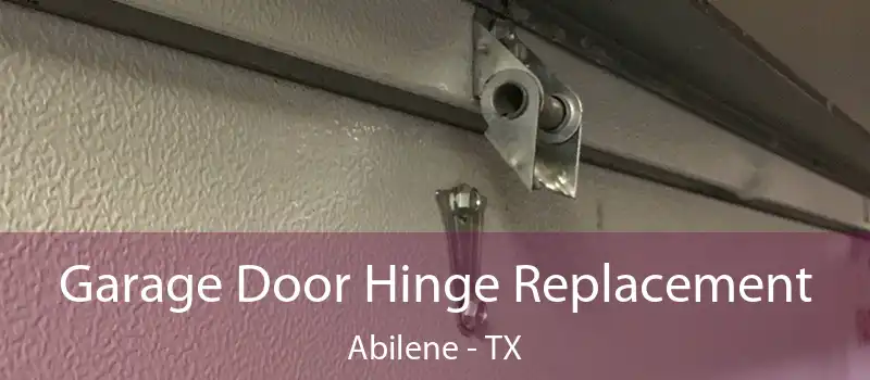 Garage Door Hinge Replacement Abilene - TX