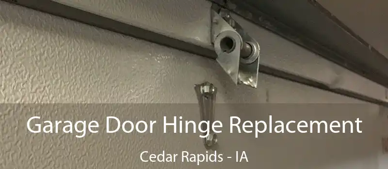 Garage Door Hinge Replacement Cedar Rapids - IA
